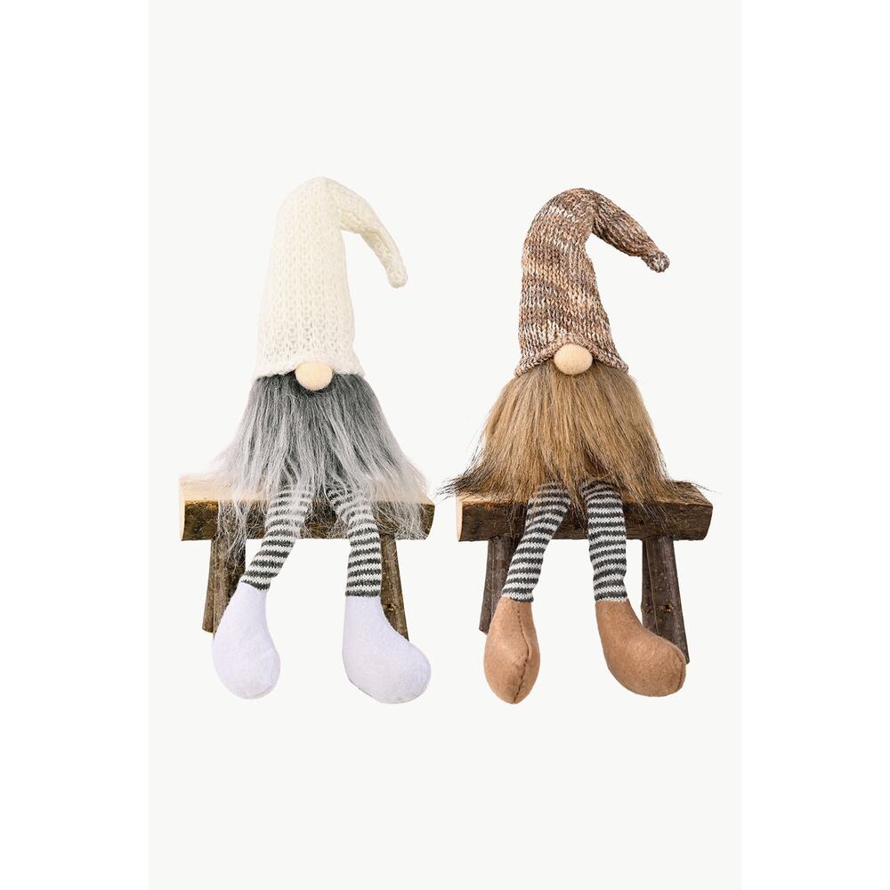 2-Pack Christmas Striped Faceless Gnomes - Picture 4 of 8